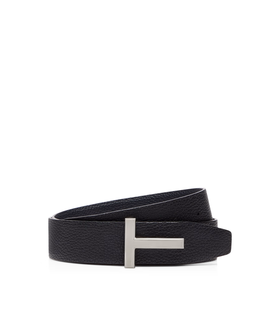 GRAIN LEATHER T ICON BELT
