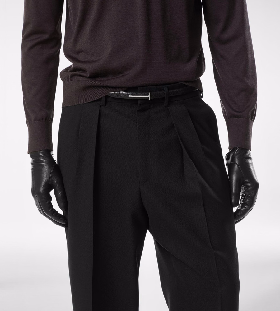 SUPPLE GRAIN LEATHER SLIM T BELT