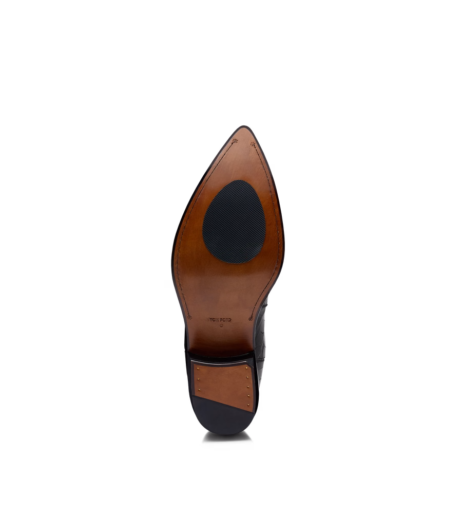 MATTE PRINTED PYTHON CHELSEA BOOT