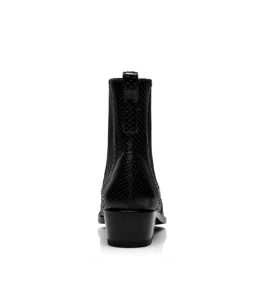 MATTE PRINTED PYTHON CHELSEA BOOT