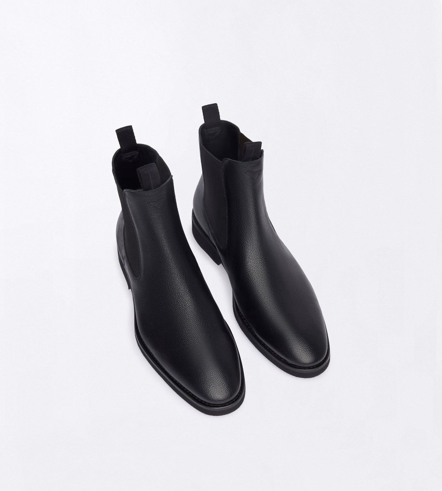 GRAIN LEATHER OWEN CHELSEA BOOT