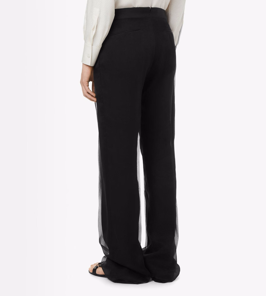 WASHED CHIFFON EVENING PANT