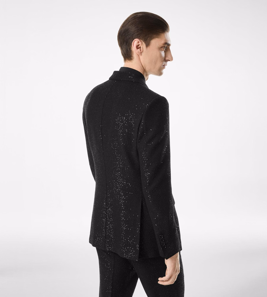 SEQUINED LIGHT BOUCLÈ JACKET