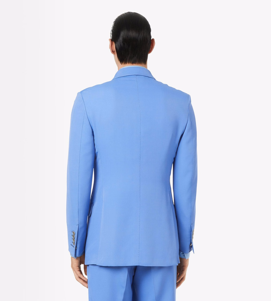 WOOL VISCOSE DOUBLE FAILLE JACKET