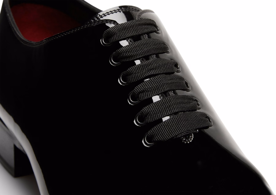 PATENT LEATHER ELKAN LACE UP