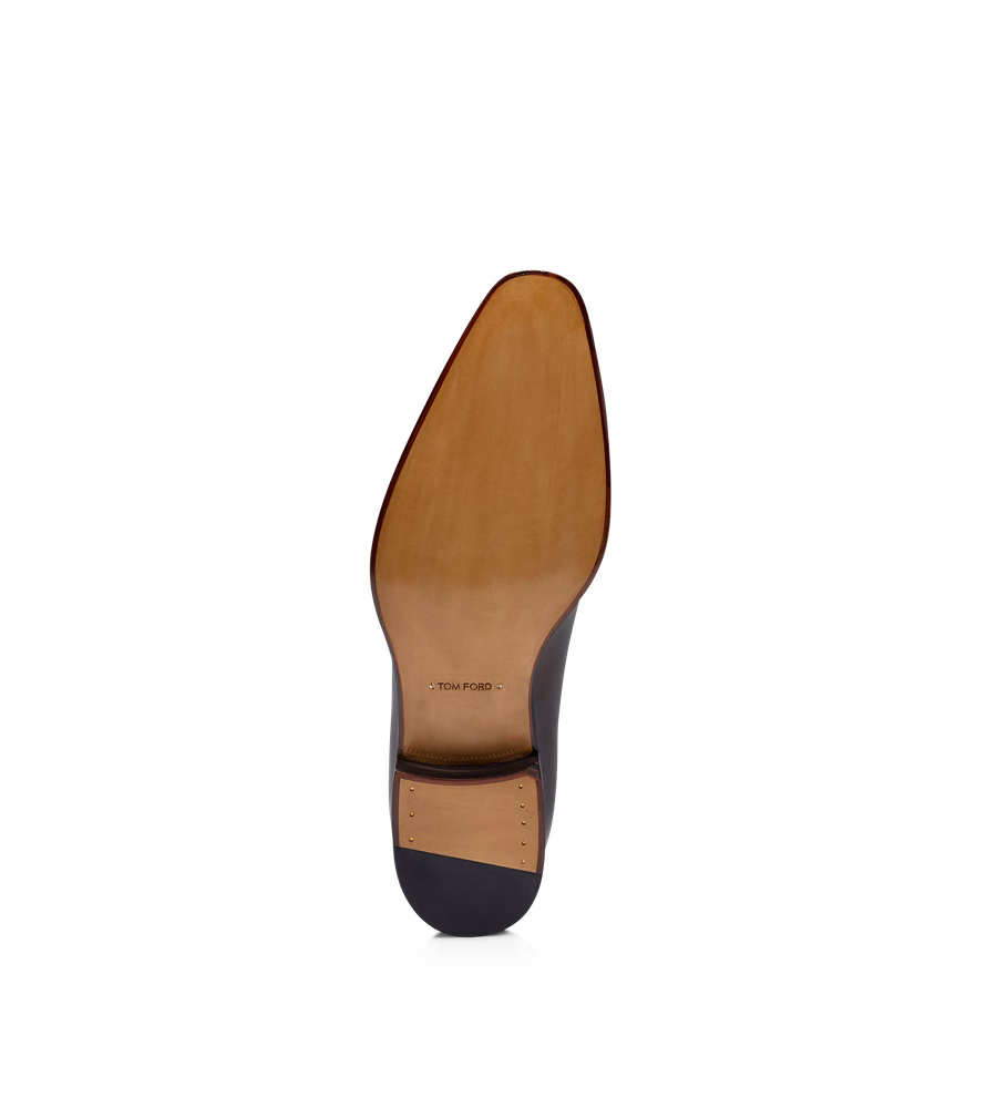 BURNISHED LEATHER WHOLE CUT LACE UP