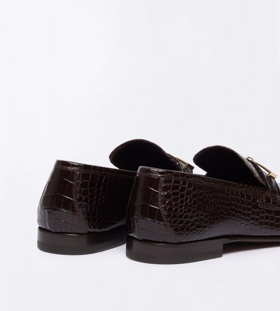 SOFT PRINTED ALLIGATOR DOUBLE T HARDWARE GIGI LOAFER
