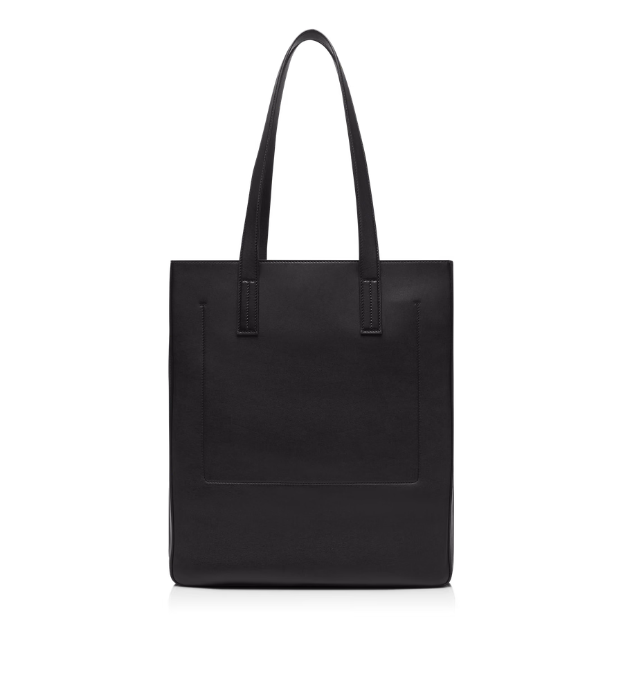 NATURAL LEATHER NORTH SOUTH TOTE