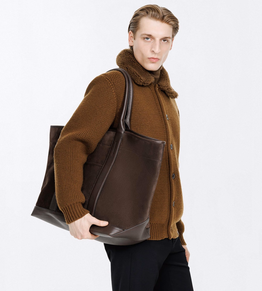 LARGE SUEDE TOTE