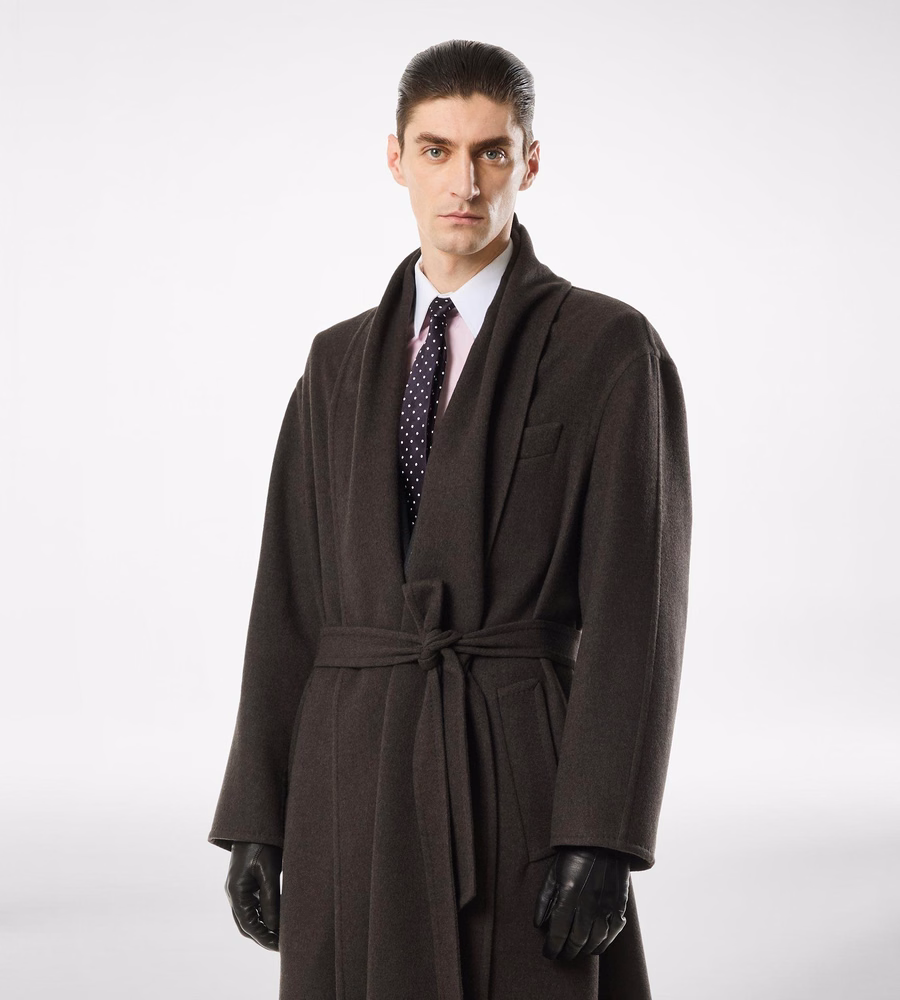 DOUBLE SPLITTABLE CASHMERE SHAWL COAT