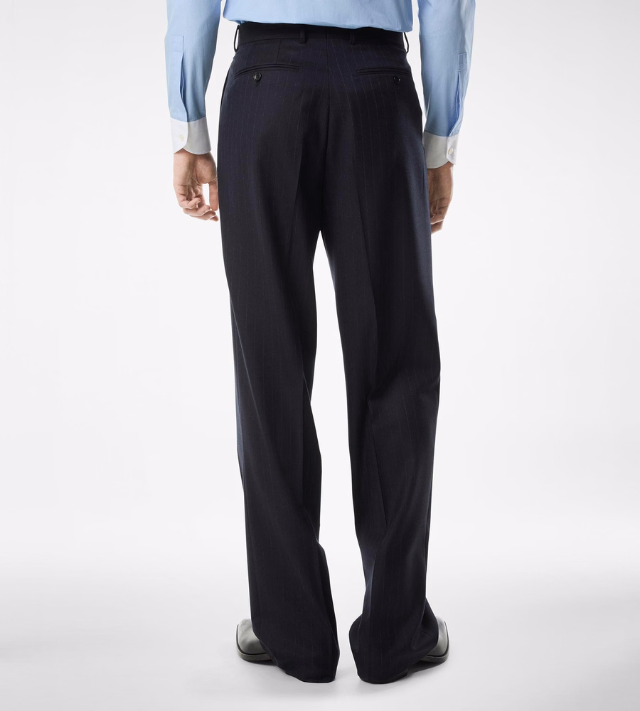 SUBTLE PINSTRIPE DOUBLE PLEAT PANT