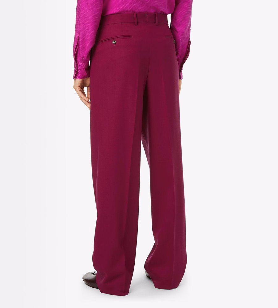 HIGH TWIST TWILL DOUBLE PLEAT PANT