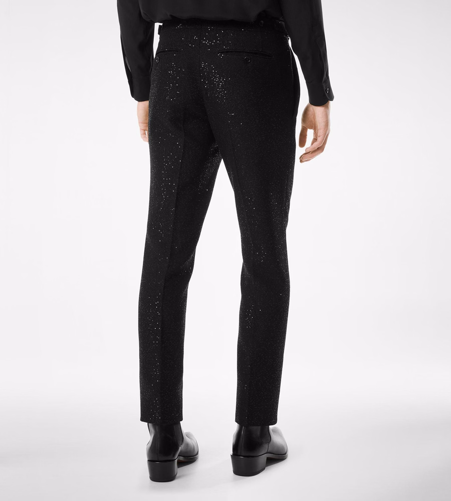 SEQUINS LIGHT BOUCLÈ PANT