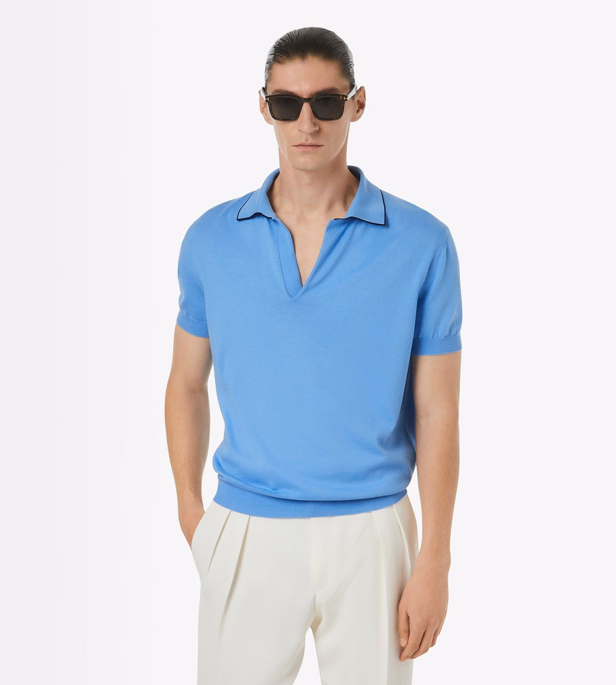 COTTON SILK TIPPING POLO