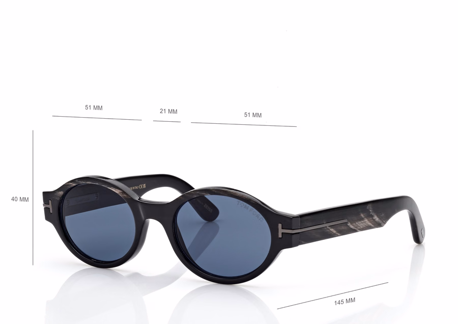 OVAL HORN SUNGLASSES