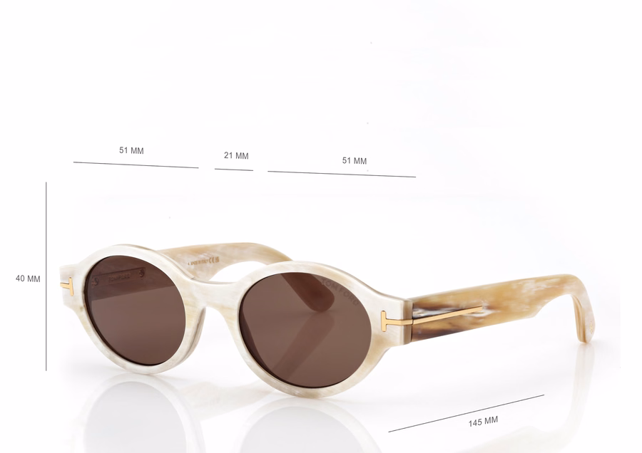 OVAL HORN SUNGLASSES