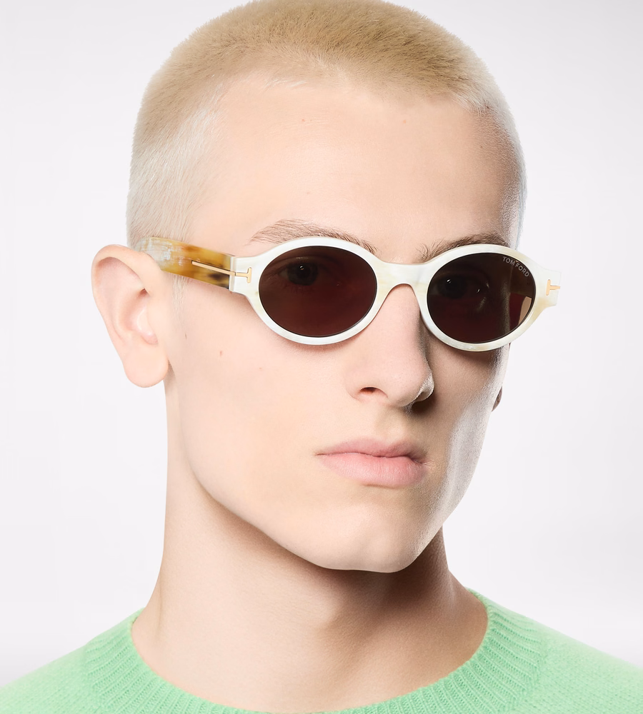 OVAL HORN SUNGLASSES