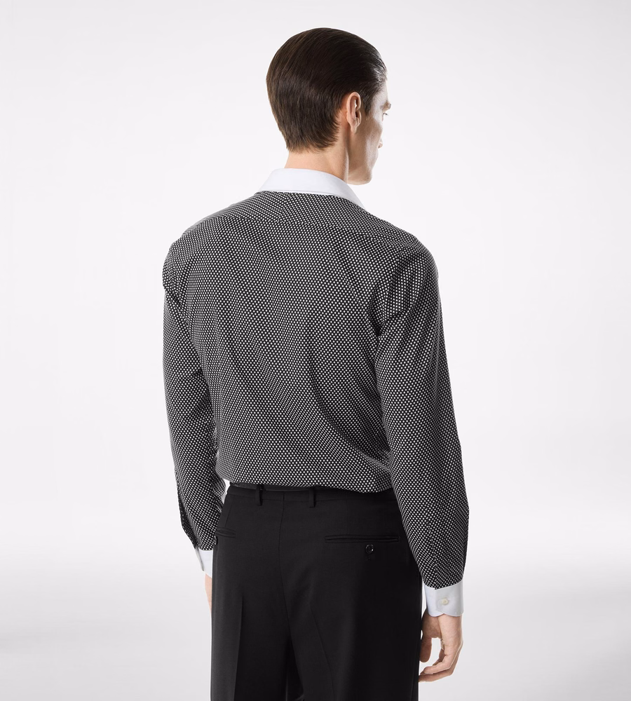 DIAMOND PRINT COTTON CLASSIC FIT SHIRT