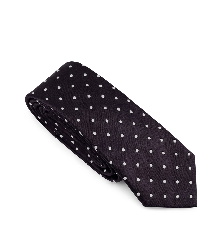 SATIN POLKA DOT TIE