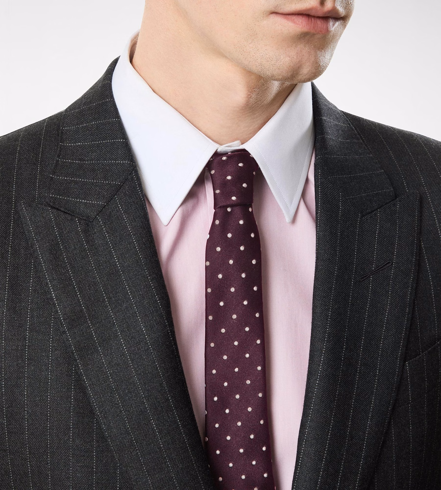 SATIN POLKA DOT TIE