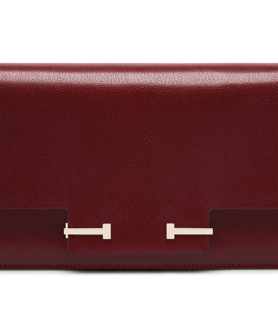 SUPPLE GRAIN LEATHER AUBE E/W SHOULDER BAG