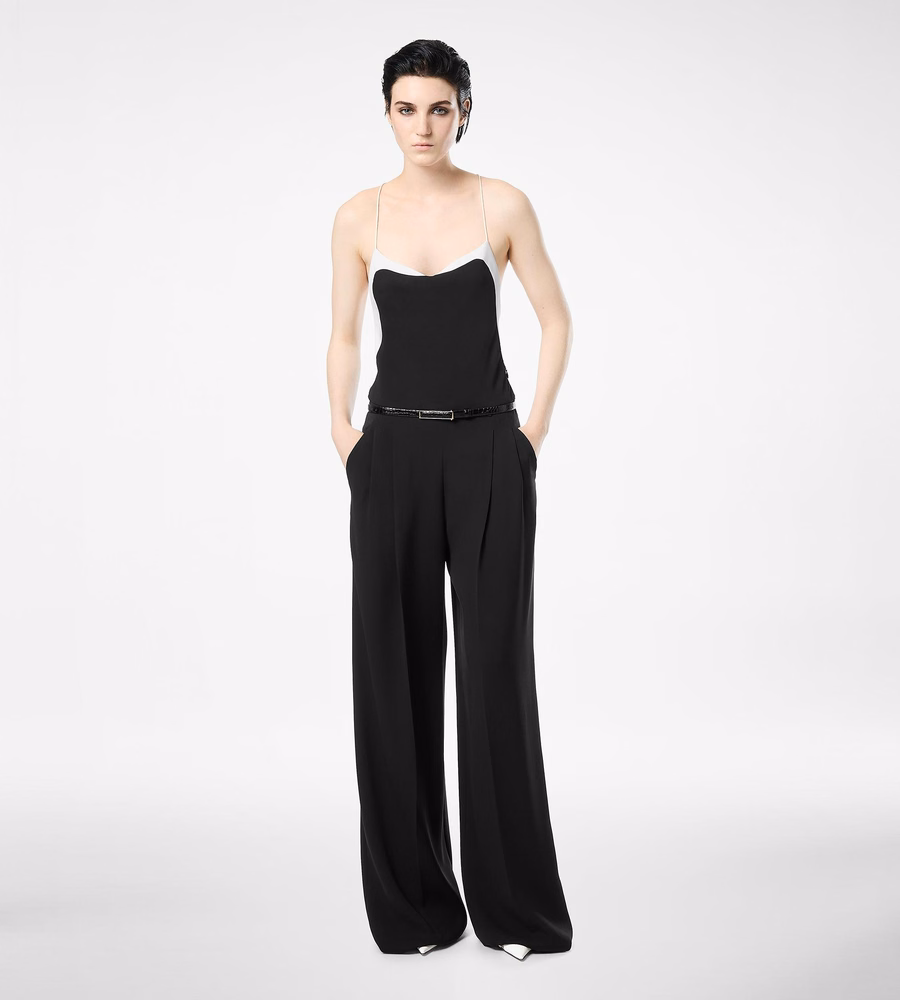 DOUBLE GEORGETTE STRETCH CAMISOLE JUMPSUIT