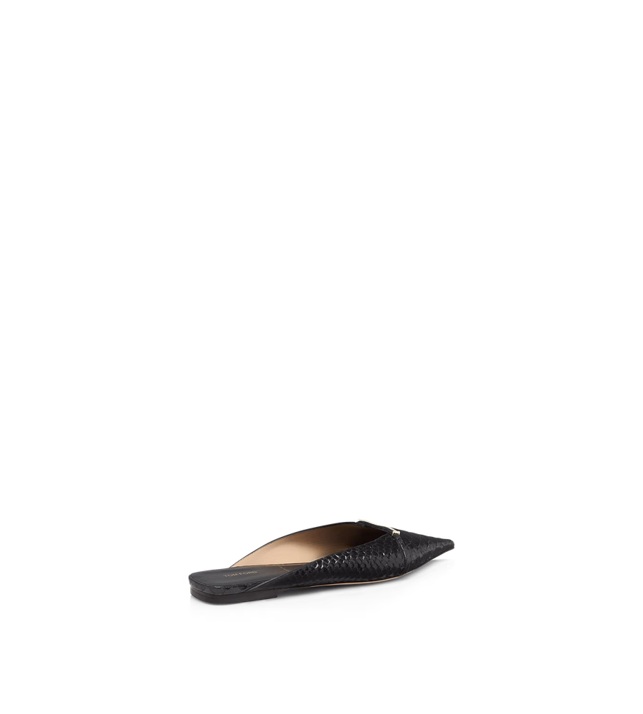 SEMI SHINY PRINTED PYTHON JULIANNE MULE