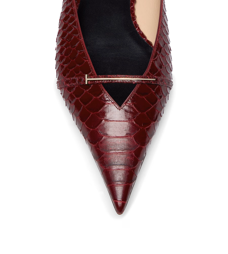 SEMI SHINY PRINTED PYTHON JULIANNE MULE