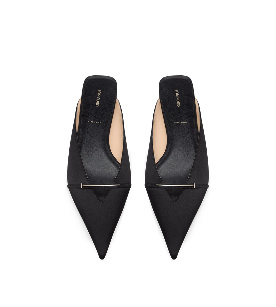 SATIN JULIANNE MULE