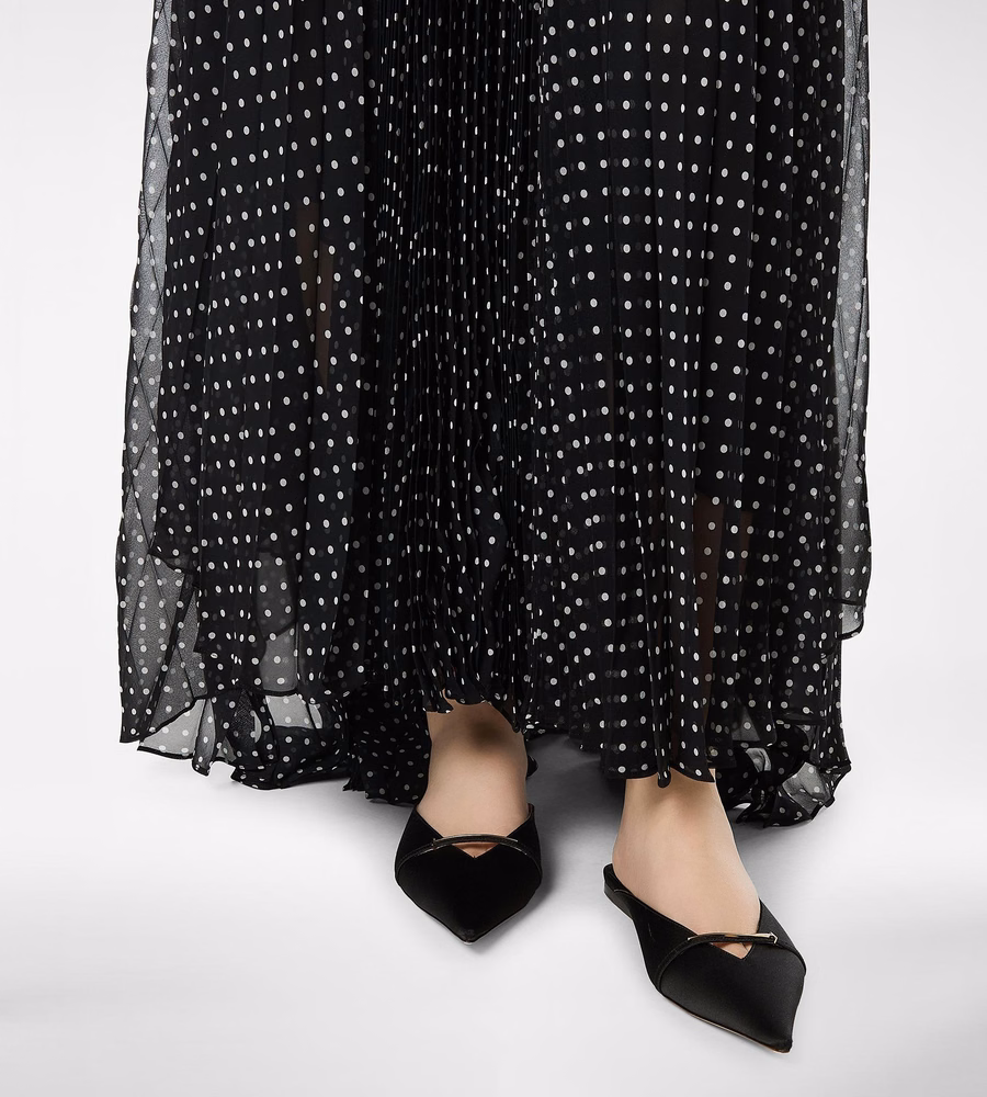 SATIN JULIANNE MULE