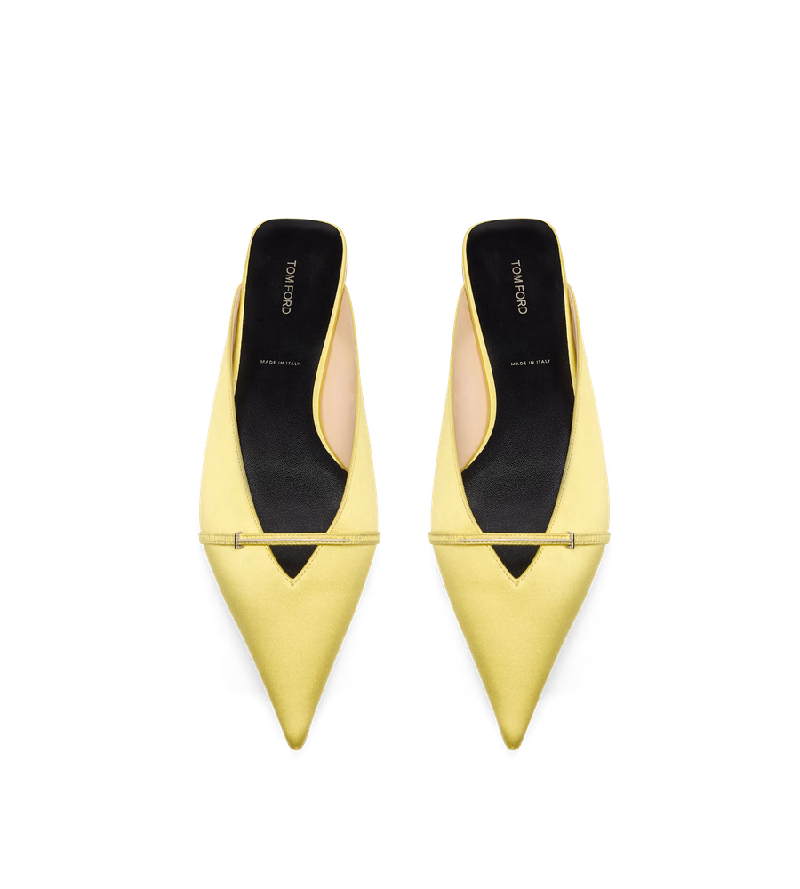 SATIN JULIANNE MULE