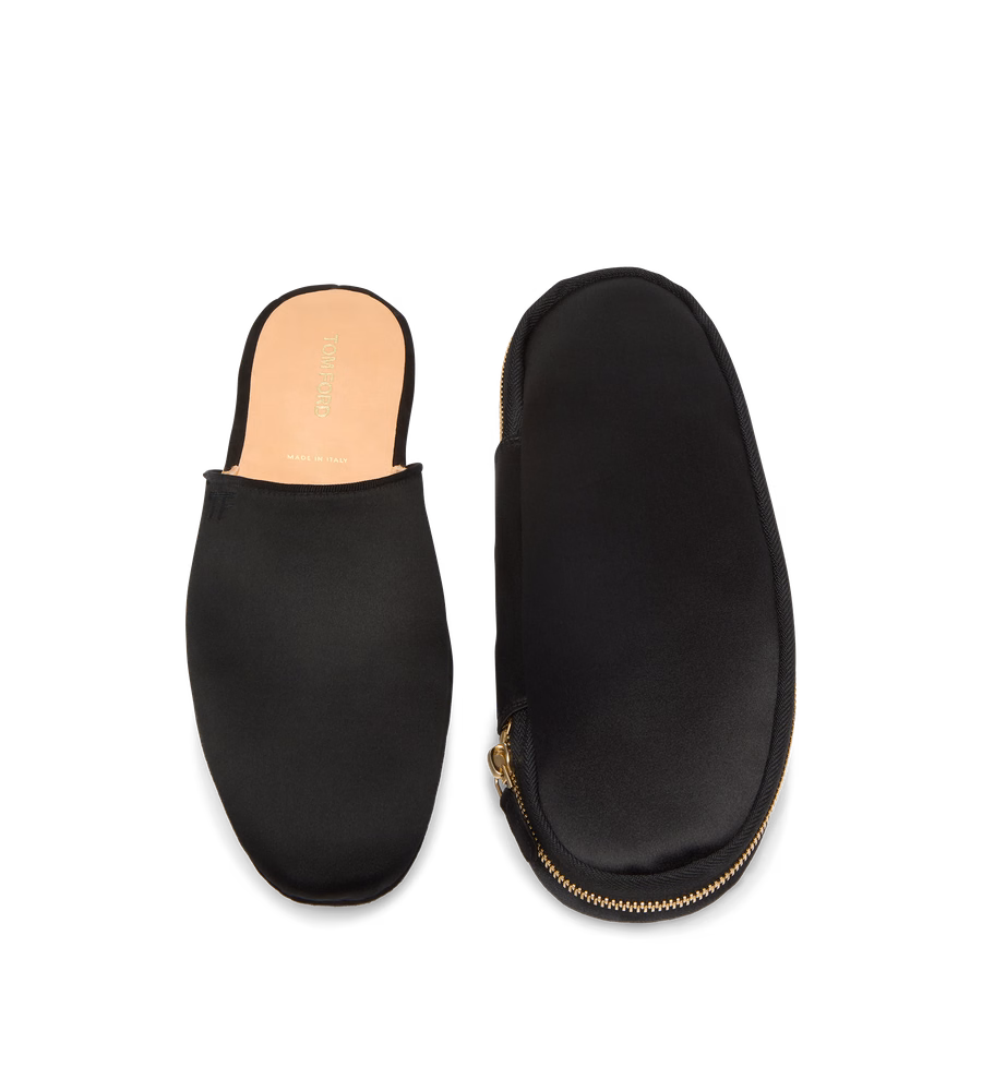SATIN SLIPPERS