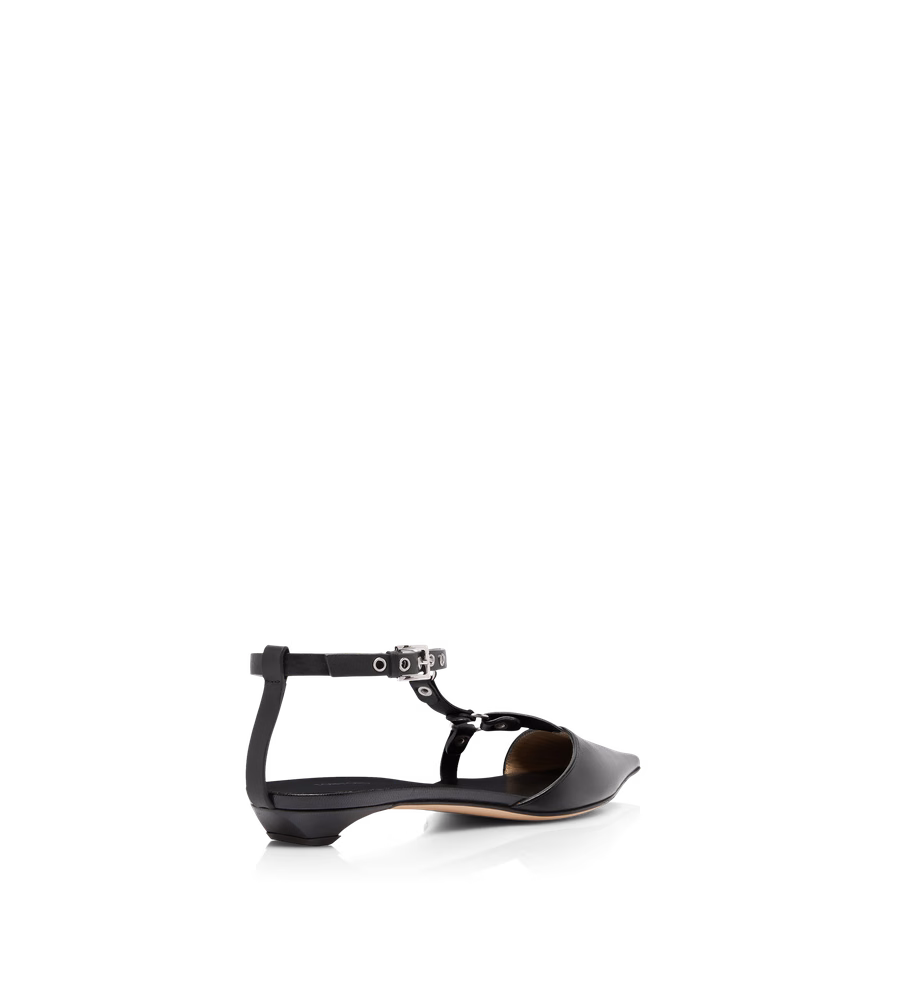 SHINY LEATHER BOUND BALLERINA