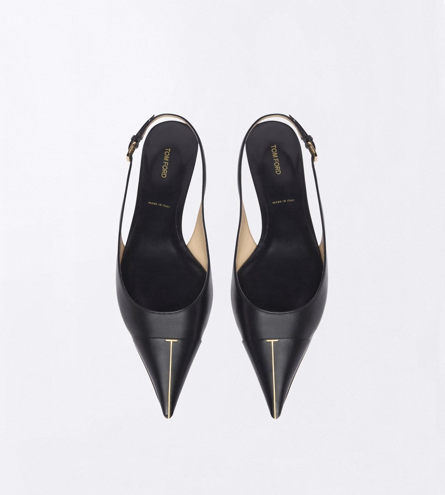 SHINY LEATHER THEA SLINGKBACK BALLERINA