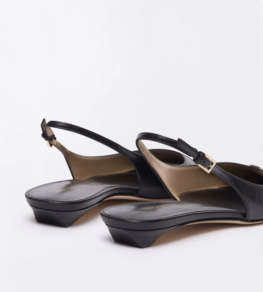 SHINY LEATHER THEA SLINGKBACK BALLERINA