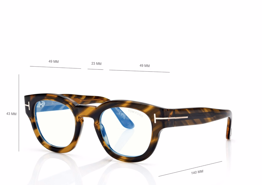 ICON BLUE BLOCK ROUND OPTICALS