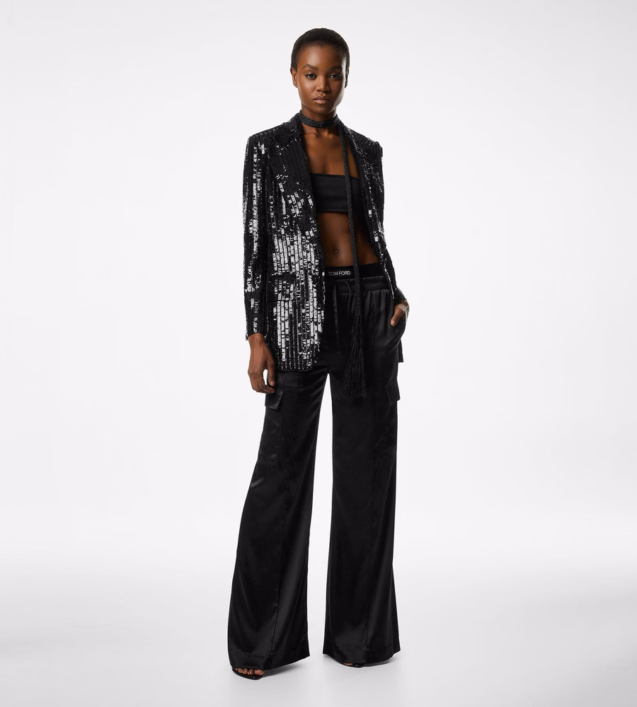 "BIANCA" SINGLE BREASTED PEAK LAPEL JACKET