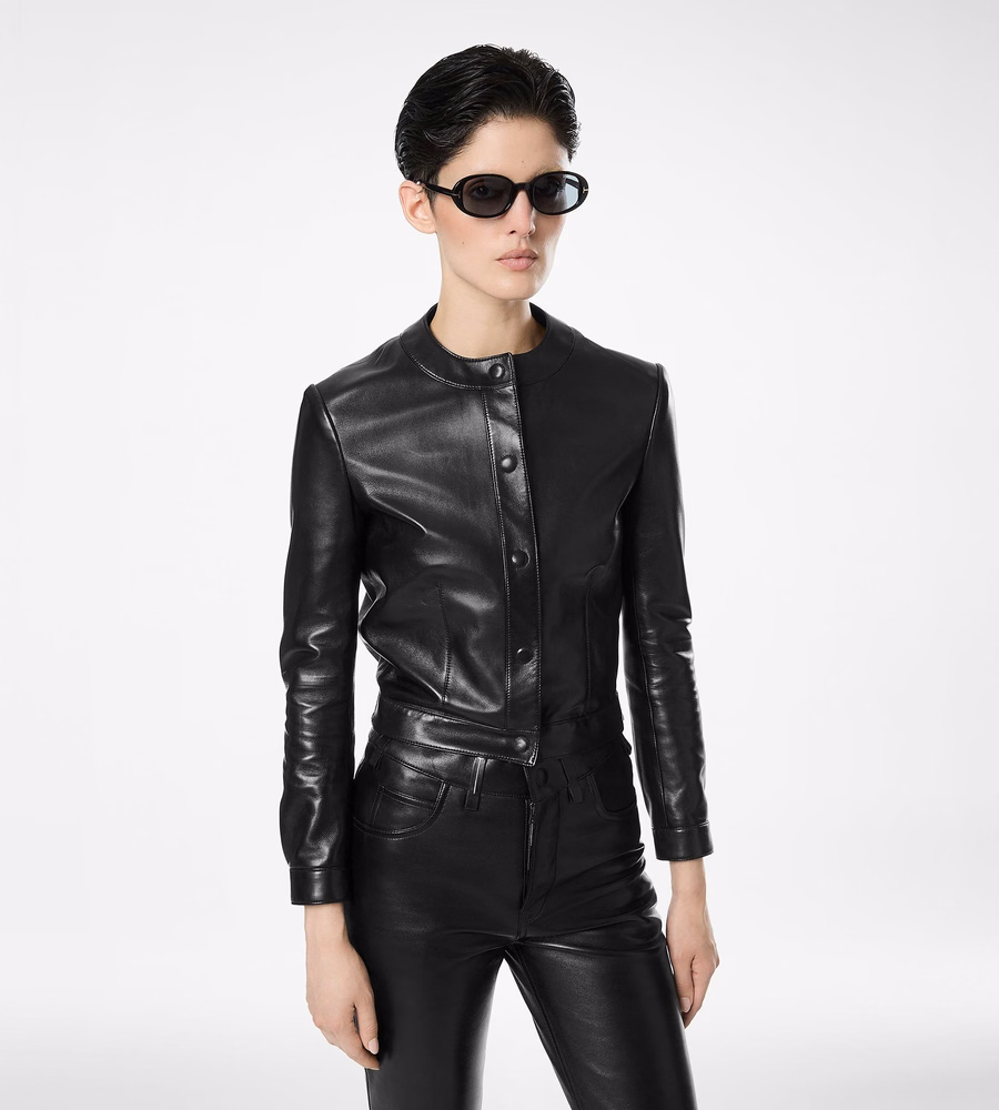 NAPPA LEATHER CARDIGAN JACKET