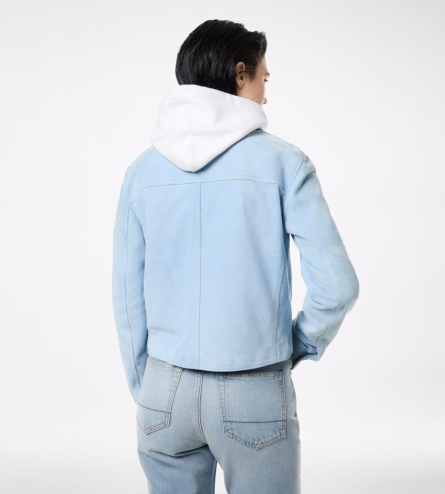 SOFT LAMB SUEDE OVERSHIRT JACKET