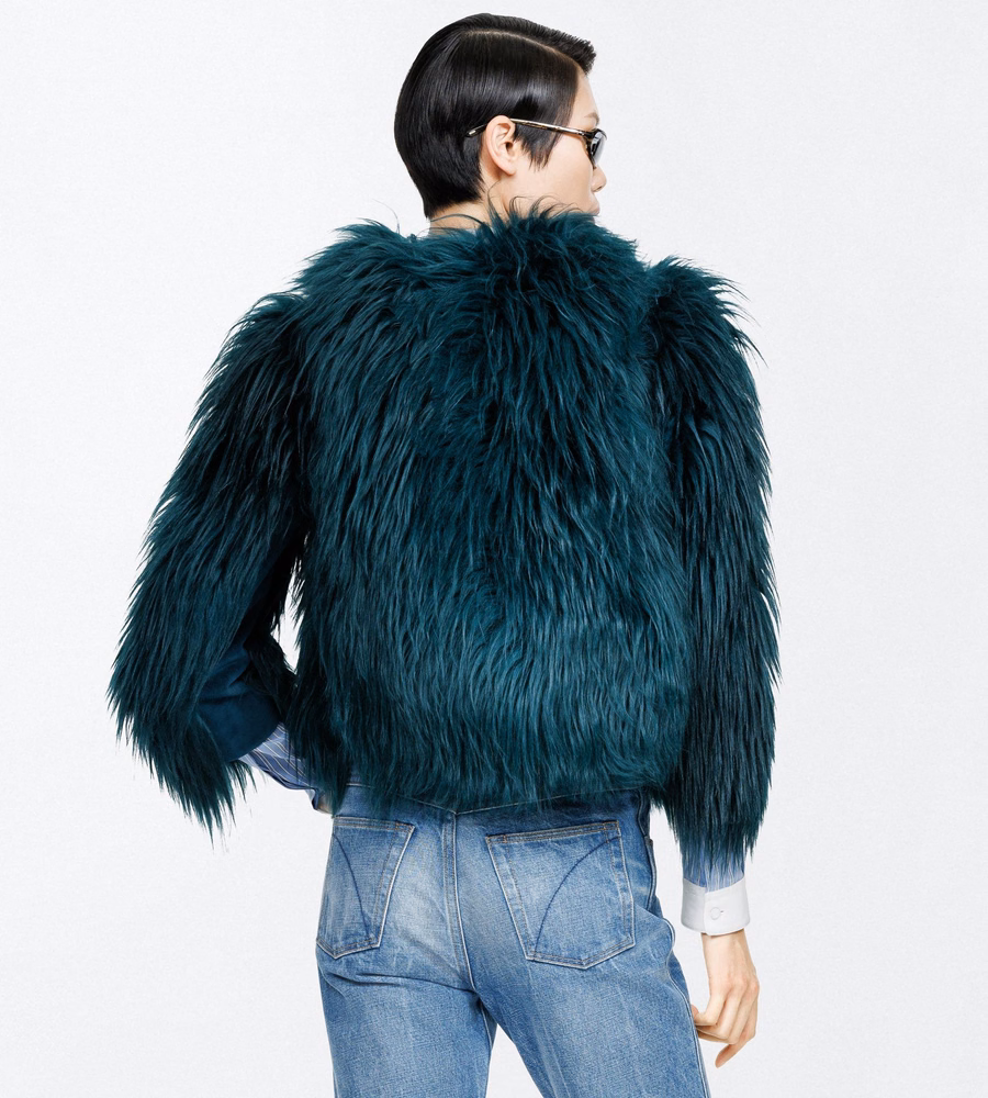 LONG HAIR LAMB SHEARLING JACKET