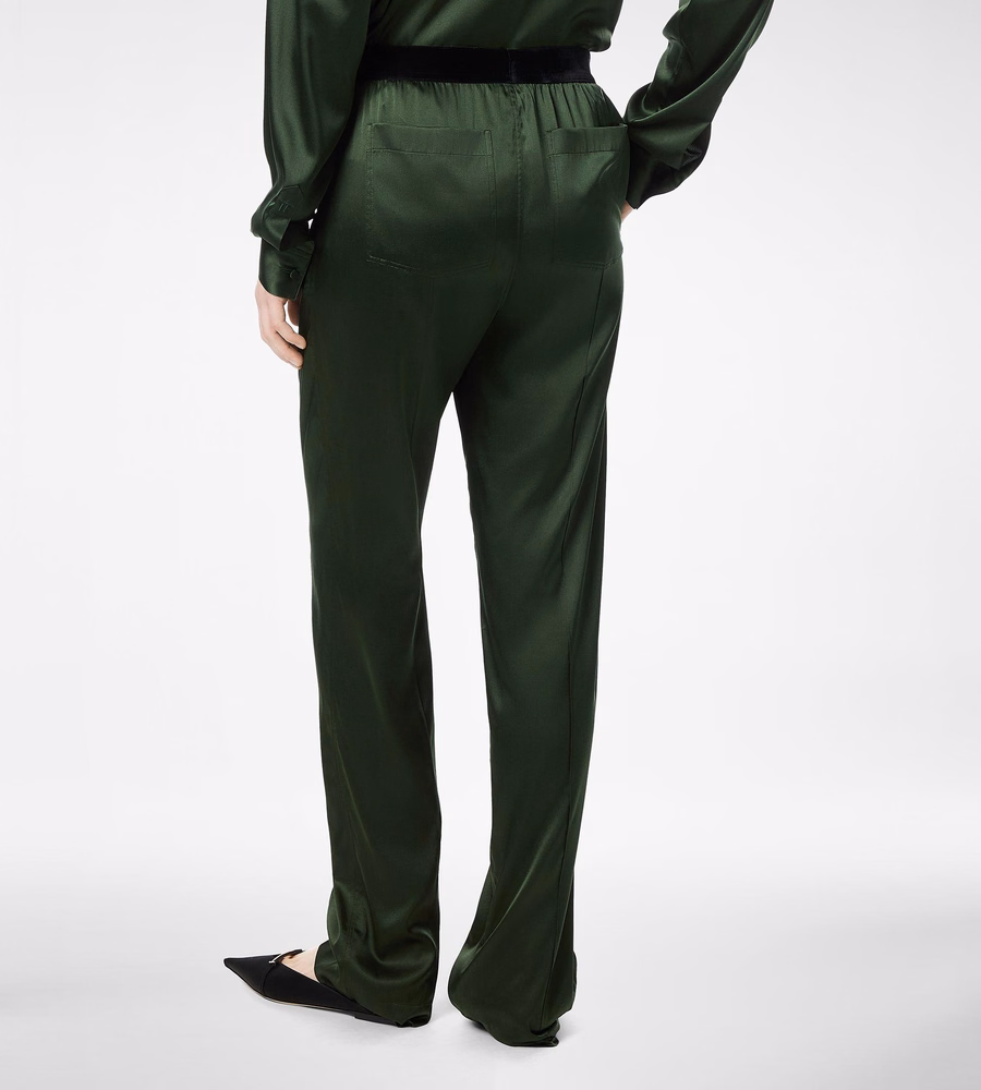 STRETCH SILK SATIN PJ PANTS