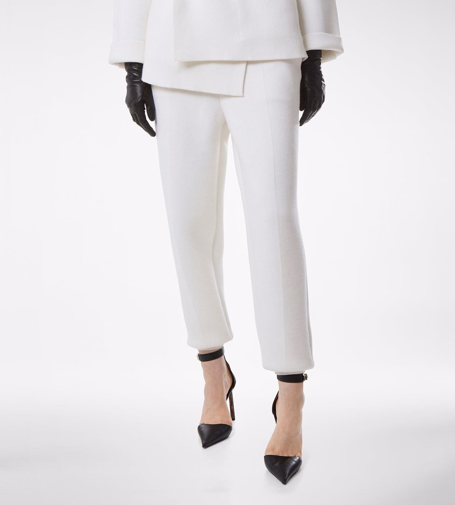 ULTRAFINE CASHMERE BLEND SCULPTURAL JOGGERS