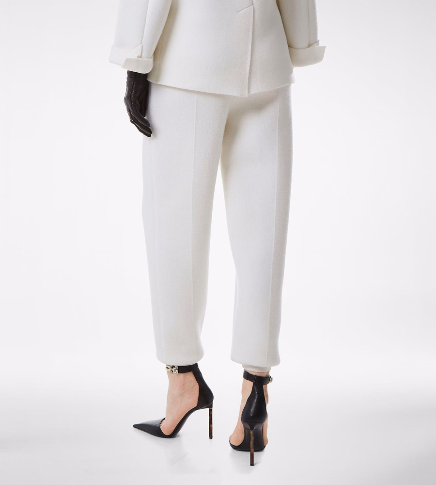 ULTRAFINE CASHMERE BLEND SCULPTURAL JOGGERS