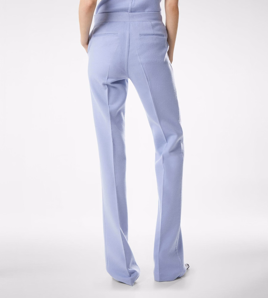 DOUBLE FACE LIGHT WOOL TAILORED STRAIGHT PANTS