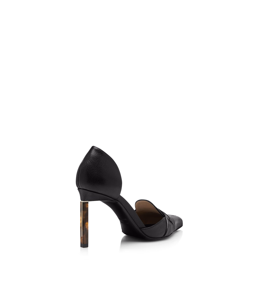 SUPPLE GRAIN LEATHER EVA D'ORSAY PUMP