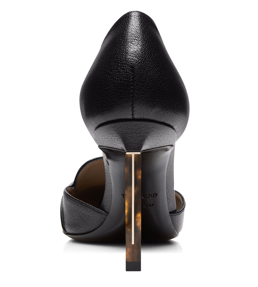 SUPPLE GRAIN LEATHER EVA D'ORSAY PUMP