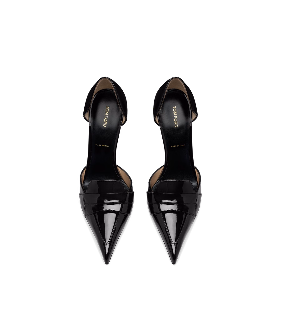 PATENT LEATHER EVA D'ORSAY PUMP