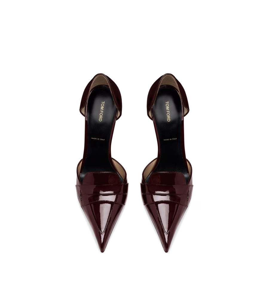 PATENT LEATHER EVA D'ORSAY PUMP