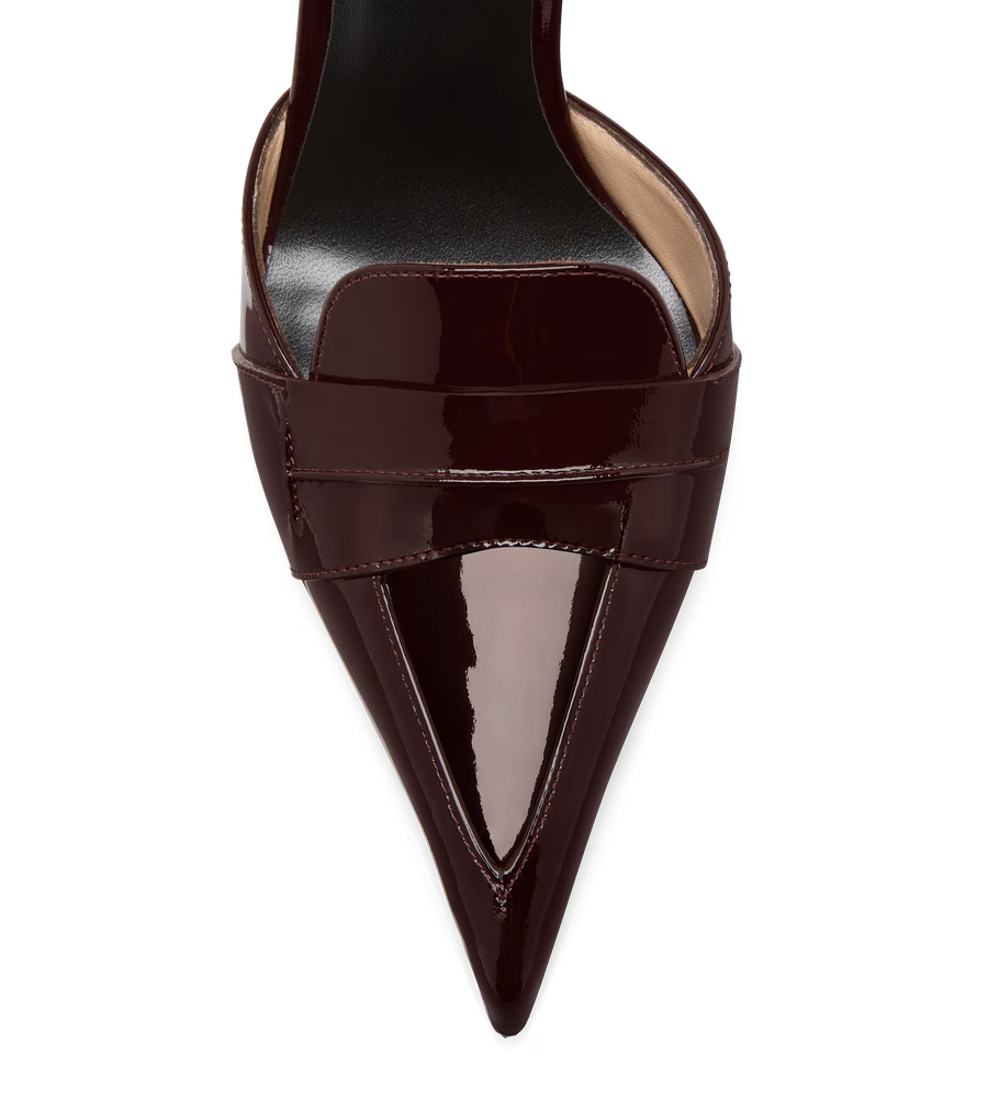 PATENT LEATHER EVA D'ORSAY PUMP