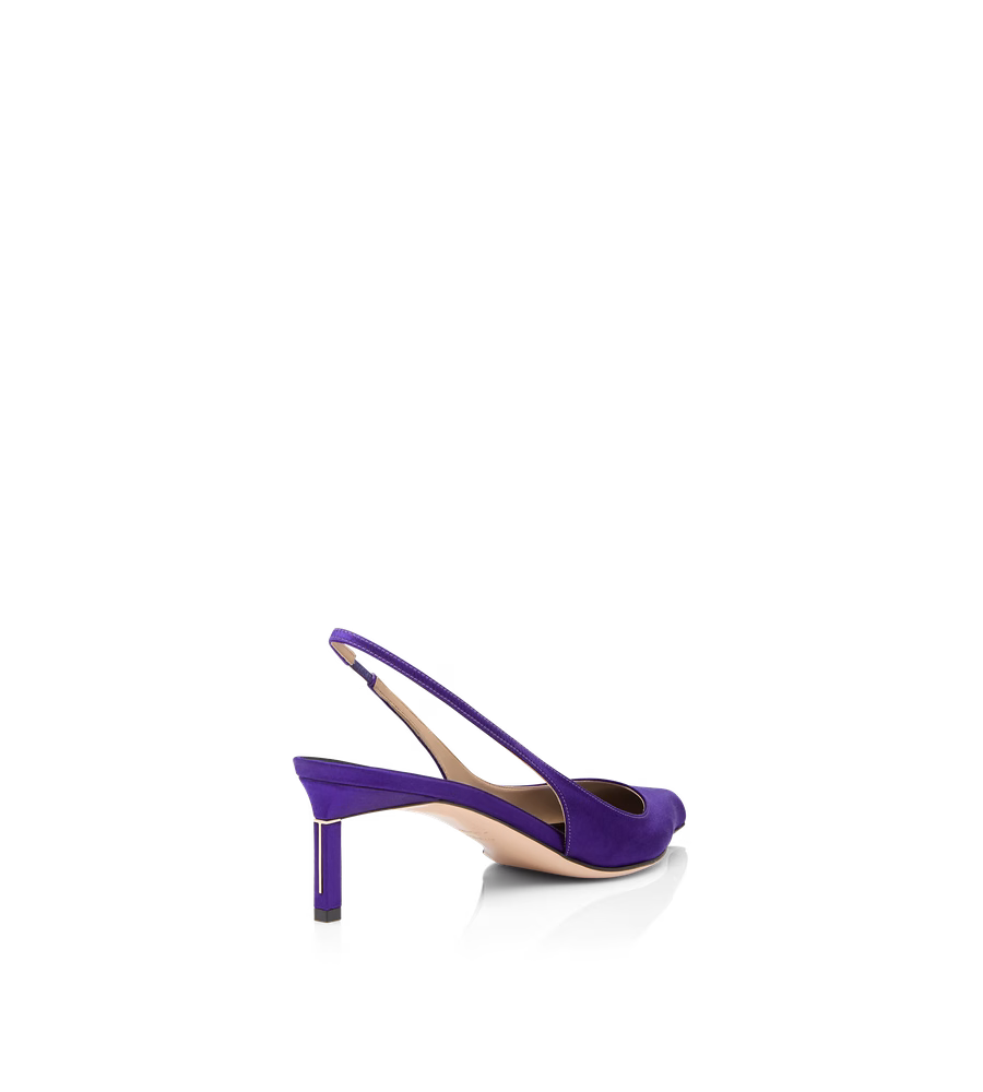 SATIN T SLINGBACK